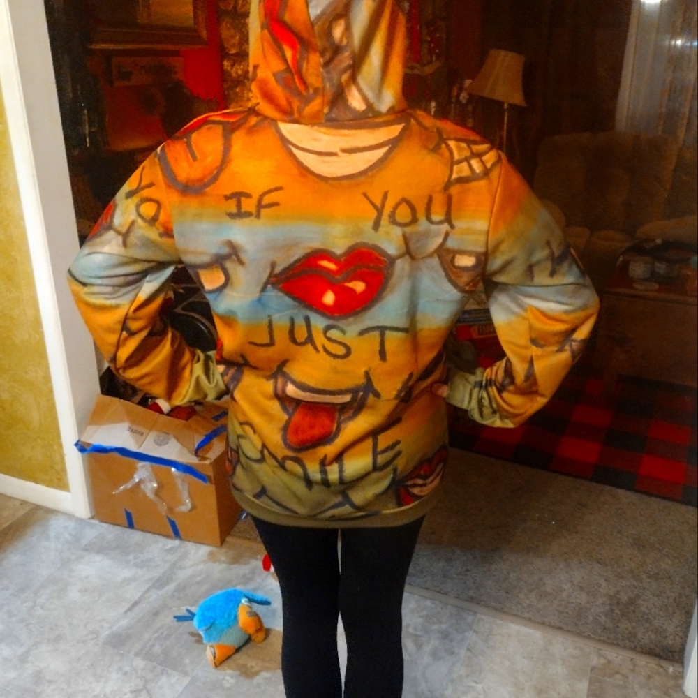 Original art Hoodie. Size Medium